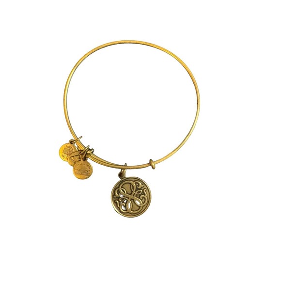 Alex And Ani Path of Life Energy Bangle Bracelet Rafaelian Gold Tone - Picture 1 of 6
